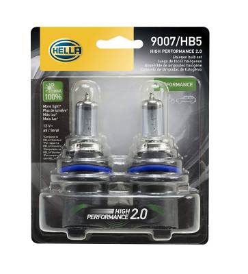 Hella - Hella 2.0 -  9007 Extreme White 65/55 Watt Bulb Pair -  90072.0TB