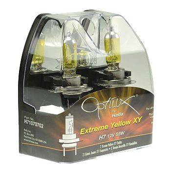 Hella - Hella H4 Yellow Halogen Bulb - 55/60 Watt Pair  -  H4YL