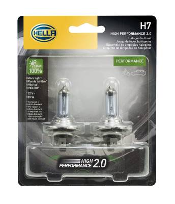 Hella - Hella 2.0 -  H7 Extreme White 55 Watt Bulb Pair -  H72.0TB