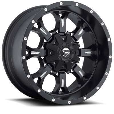 Fuel Wheel - 18 x 9  FUEL 1PC KRANK MATTE BLACK MILLED - 6X135/5.5 - 4.49 BS