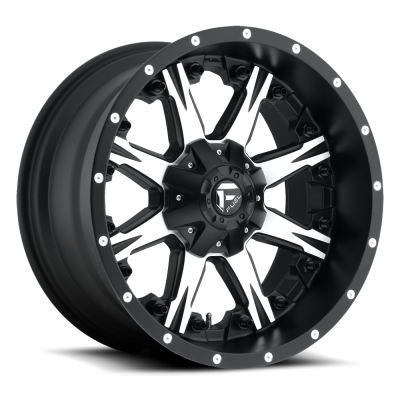 Fuel Wheel - 17 x 9  FUEL 1PC NUTZ MATTE BLACK MACHINED - 6X135/5.5 - 5.04 BS