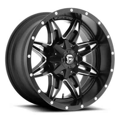 Fuel Wheel - 14 x 7  FUEL UTV LETHAL MATTE BLACK MILLED - 4X156 - 4.51 BS