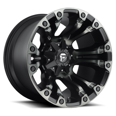 Fuel Wheel - 17 x 10  FUEL 1PC VAPOR MATTE BLACK DOUBLE DARK TINT - 5X4.5/5.0 - 4.79 BS