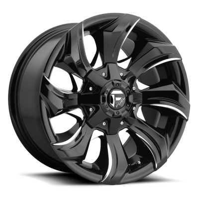 Fuel Wheel - 17 x 9  FUEL 1PC STRYKR GLOSS BLACK MILLED - 5X120 - 6.38 BS