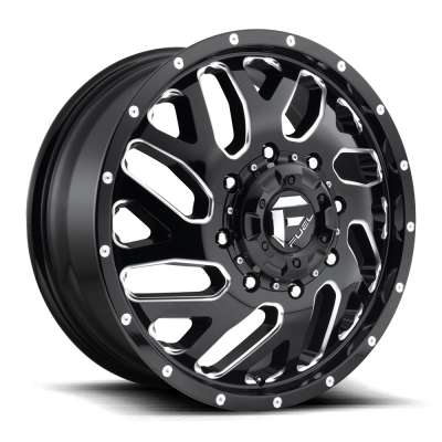 Fuel Wheel - 20 x 8.25  FUEL 1PC TRITON GLOSS BLACK MILLED - 8X200 - 8.76 BS