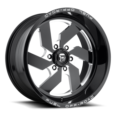 Fuel Wheel - 20 x 10  FUEL 1PC TURBO GLOSS BLACK MILLED - 6X135 - 4.79 BS