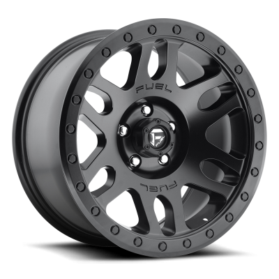 Fuel Wheel - 17 x 8.5  FUEL 1PC RECOIL MATTE BLACK - 5X5.0 - 4.51 BS