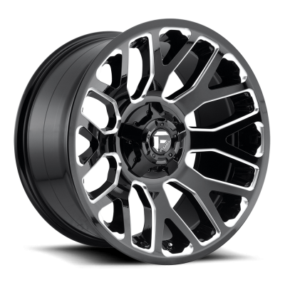 Fuel Wheel - 20 x 10  FUEL 1PC WARRIOR GLOSS BLACK MILLED - 8X170 - 4.79 BS