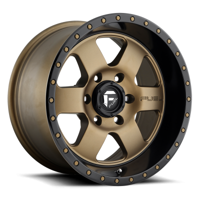 Fuel Wheel - 17 x 9  FUEL 1PC PODIUM MATTE BRONZE BLACK BEAD RING - 5X5.0 - 4.53 BS