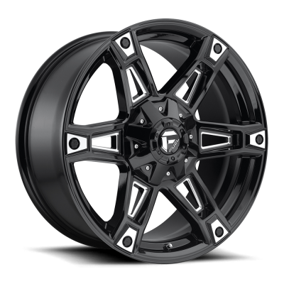 Fuel Wheel - 20 x 9  FUEL 1PC DAKAR GLOSS BLACK MILLED - 5X4.5/5.0 - 5.04 BS