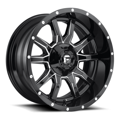 Fuel Wheel - 17 x 9  FUEL 1PC VANDAL GLOSS BLACK MILLED - 5X5.5/150 - 4.53 BS