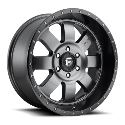 Fuel Wheel - 20 x 9  FUEL 1PC BAJA MATTE GUN METAL BLACK LIP - 8X170 - 5.04 BS