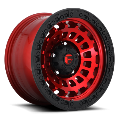 Fuel Wheel - 18 x 9  FUEL 1PC ZEPHYR CANDY RED BLACK BEAD RING - 8X170 - 4.53 BS