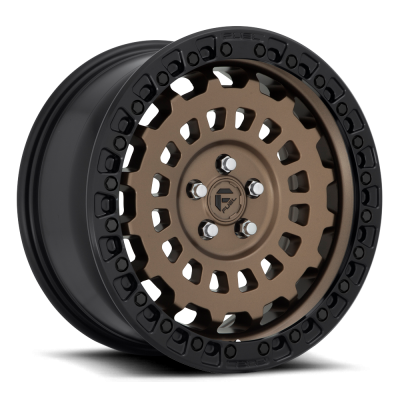 Fuel Wheel - 17 x 8  FUEL 1PC ZEPHYR MATTE BRONZE BLACK BEAD RING - 5X4.5 - 6 BS