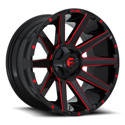 Fuel Wheel - 18 x 9  FUEL 1PC CONTRA GLOSS BLACK RED TINTED CLEAR - 6X135/5.5 - 4.53 BS