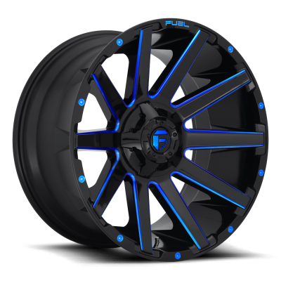 Fuel Wheel - 18 x 9  FUEL 1PC CONTRA GLOSS BLACK BLUE TINTED CLEAR - 6X135/5.5 - 4.53 BS