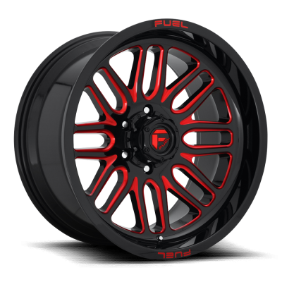 Fuel Wheel - 20 x 10  FUEL 1PC IGNITE GLOSS BLACK RED TINTED CLEAR - 8X170 - 4.79 BS