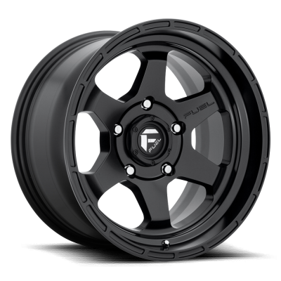 Fuel Wheel - 17 x 10  FUEL 1PC SHOK MATTE BLACK - 5X5.0 - 4.79 BS