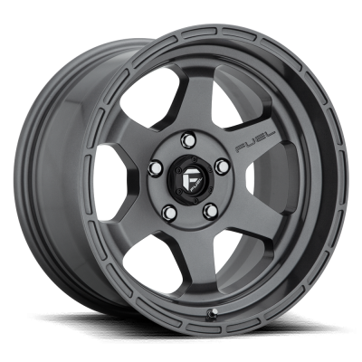 Fuel Wheel - 17 x 10  FUEL 1PC SHOK MATTE GUN METAL - 5X5.0 - 4.79 BS