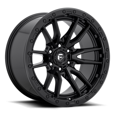 Fuel Wheel - 17 x 9  FUEL 1PC REBEL MATTE BLACK - 6X5.5 - 4.53 BS