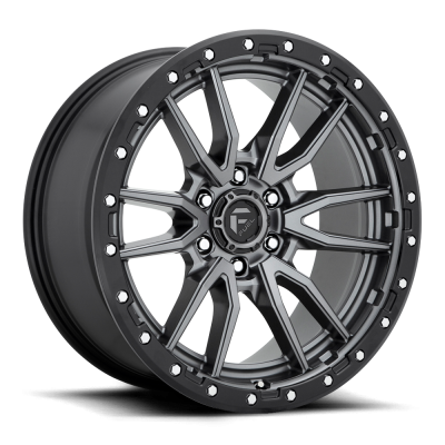 Fuel Wheel - 17 x 9  FUEL 1PC REBEL MATTE GUN METAL BLACK BEAD RING - 6X5.5 - 4.53 BS