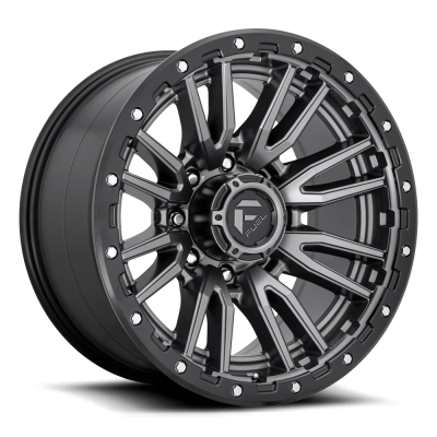 Fuel Wheel - 22 x 10  FUEL 1PC REBEL MATTE GUN METAL BLACK BEAD RING - 8X170 - 4.79 BS