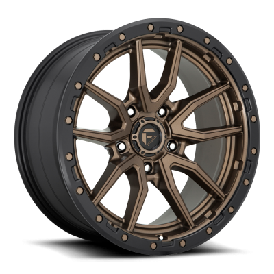 Fuel Wheel - 17 x 9  FUEL 1PC REBEL MATTE BRONZE BLACK BEAD RING - 5X5.0 - 4.53 BS