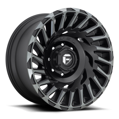 Fuel Wheel - 20 x 10  FUEL 1PC CYCLONE MATTE MACHINED DOUBLE DARK TINT - 8X170 - 4.79 BS