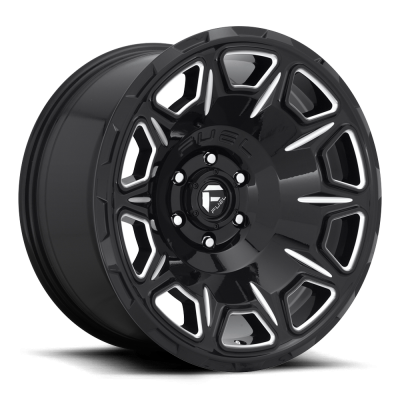 Fuel Wheel - 17 x 9  FUEL 1PC VENGEANCE GLOSS BLACK MILLED - 5X5.0 - 4.53 BS