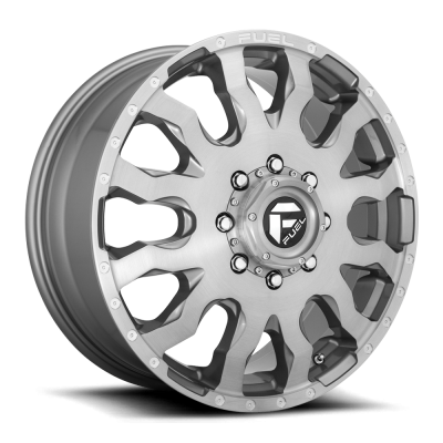 Fuel Wheel - 20 x 8.25  FUEL 1PC BLITZ PLATINUM BRUSHED GUN METAL TINTED CLEAR - 8X170 - 8.76 BS