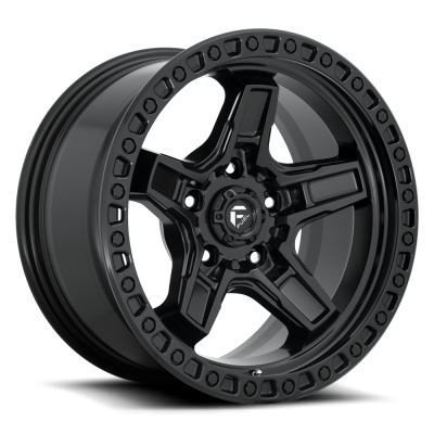 Fuel Wheel - 17 x 9  FUEL 1PC KICKER MATTE BLACK - 5X5.0 - 4.53 BS