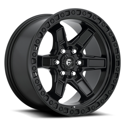 Fuel Wheel - 17 x 9  FUEL 1PC KICKER MATTE BLACK - 6X5.5 - 4.53 BS