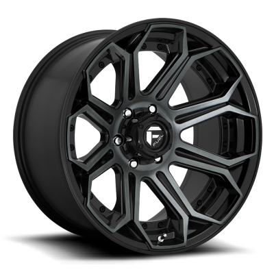 Fuel Wheel - 20 x 10  FUEL 1PC SIEGE GLOSS MACHINED DOUBLE DARK TINT - 5X5.0 - 4.79 BS