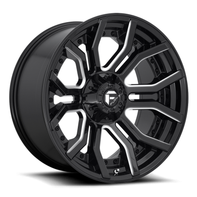 Fuel Wheel - 20 x 10  FUEL 1PC RAGE GLOSS BLACK MILLED - 5X5.0/5.5 - 4.79 BS