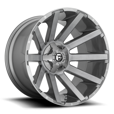 Fuel Wheel - 20 x 9  FUEL 1PC CONTRA PLATINUM BRUSHED GUN METAL TINTED CLEAR - 6X135/5.5 - 5.08 BS