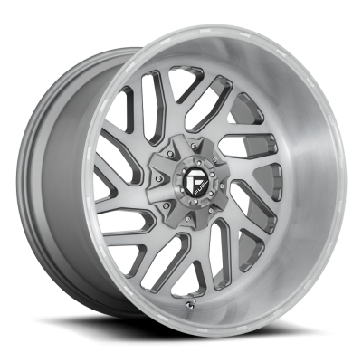 Fuel Wheel - 22 x 10  FUEL 1PC TRITON PLATINUM BRUSHED GUN METAL TINTED CLEAR - 5X5.5/150 - 4.79 BS