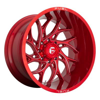 Fuel Wheel - 22 x 10  FUEL 1PC RUNNER CANDY RED MILLED - 8X180 - 4.79 BS