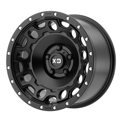 XD SERIES WHEELS - 17 x 9 XD  HOLESHOT SATIN BLACK - 5X5.5 - 4.53" BS