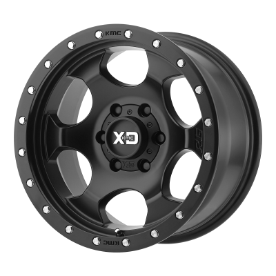 XD SERIES WHEELS - 17 x 8.5 XD  RG1 SATIN BLACK - 5X5.0 - 5.73" BS