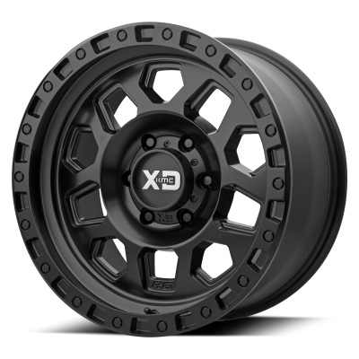 XD SERIES WHEELS - 17 x 9 XD  RG2 SATIN BLACK - 5X5.0 - 4.53" BS