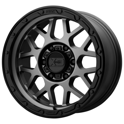 XD SERIES WHEELS - 20 x 9 XD  GRENADE OR MATTE GRAY W/ MATTE BLACK LIP - 6X4.5 - 5.71" BS