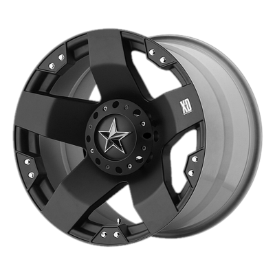 XD SERIES WHEELS - 20 x 8.5 XD  ROCKSTAR MATTE BLACK - BLANK - 5.14" BS