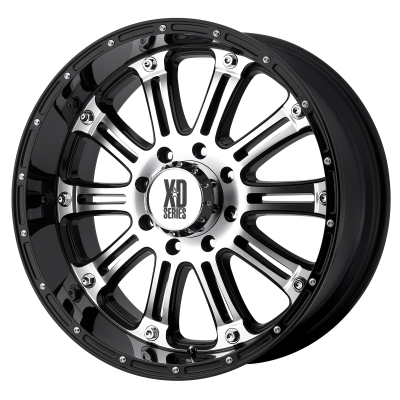 XD SERIES WHEELS - 20 x 9 XD  HOSS GLOSS BLACK MACHINED - 5X150 - 6.18" BS