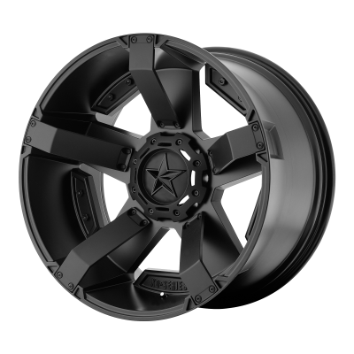 XD SERIES WHEELS - 17 x 9 XD  RS2 MATTE BLACK W/ ACCENTS - 5X4.5/4.75 - 4.53" BS