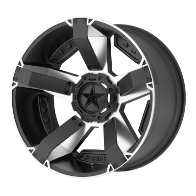 XD SERIES WHEELS - 18 x 9 XD  RS2 MATTE BLACK MACHINED W/ ACCENTS - 6X135/5.5 - 6.18" BS