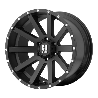 XD SERIES WHEELS - 22 x 10 XD  HEIST SATIN BLACK - 5X5.0 - 5.97" BS