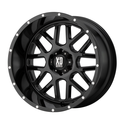 XD SERIES WHEELS - 20 x 10 XD  GRENADE GLOSS BLACK - 5X5.0 - 4.56" BS