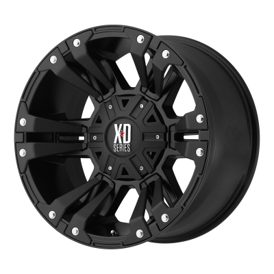 XD SERIES WHEELS - 18 x 10 XD  MONSTER 2 MATTE BLACK - BLANK - 4.56" BS