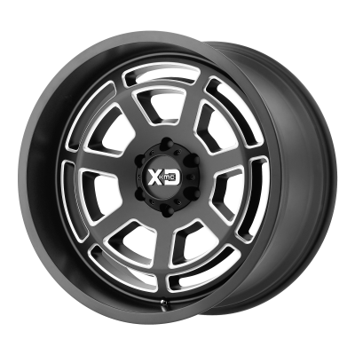 XD SERIES WHEELS - 20 x 9 XD  BONES SATIN BLACK MILLED - 5X150 - 5.98" BS