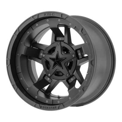 XD SERIES WHEELS - 17 x 9 XD  RS3 MATTE BLACK - 5X4.5/5.0 - 4.53" BS